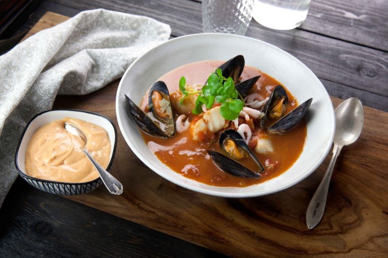 Bouillabaisse med rouille