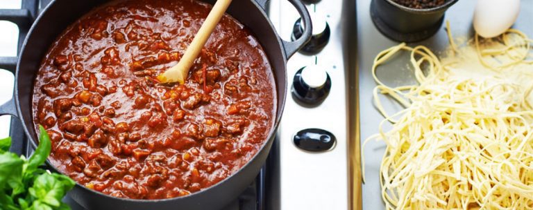 Köttfärssås, långkok Bolognese