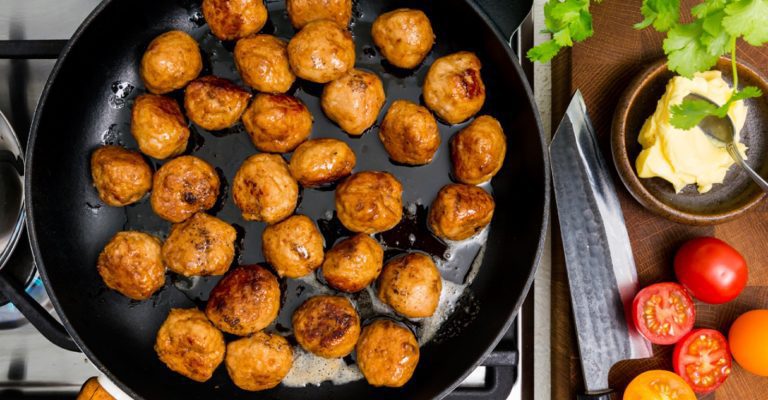 Kycklingköttbullar utan lökbitar