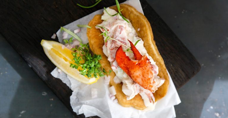 Tasty Pancake Lobster dog