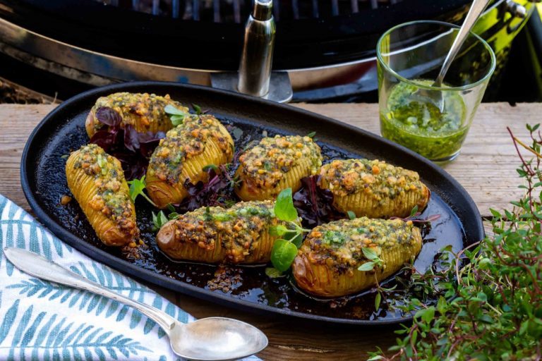 Ört och parmesan hasselbackspotatis