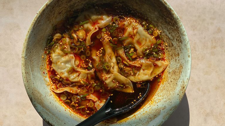 Dumplings med chili-buljong