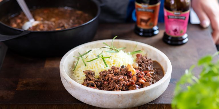 Falsk Boeuf Bourguignon med högrevsfärs