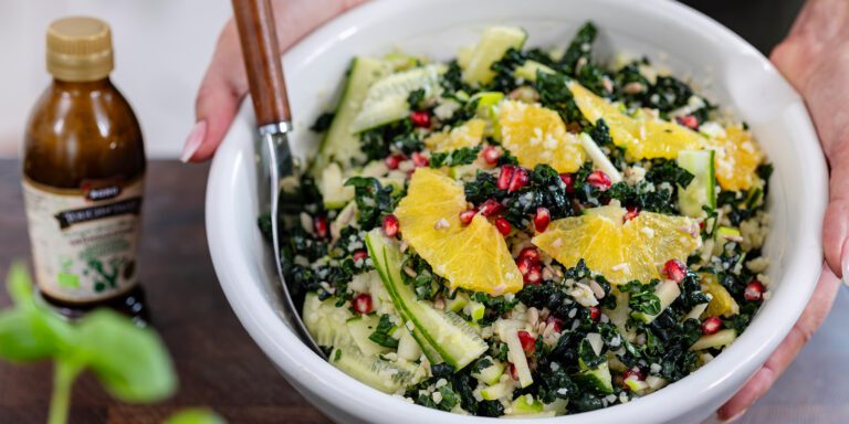 Vintersallad med matvete och apelsin