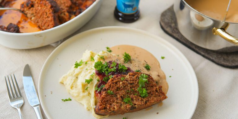 Köttfärslimpa med vitlök och citron
