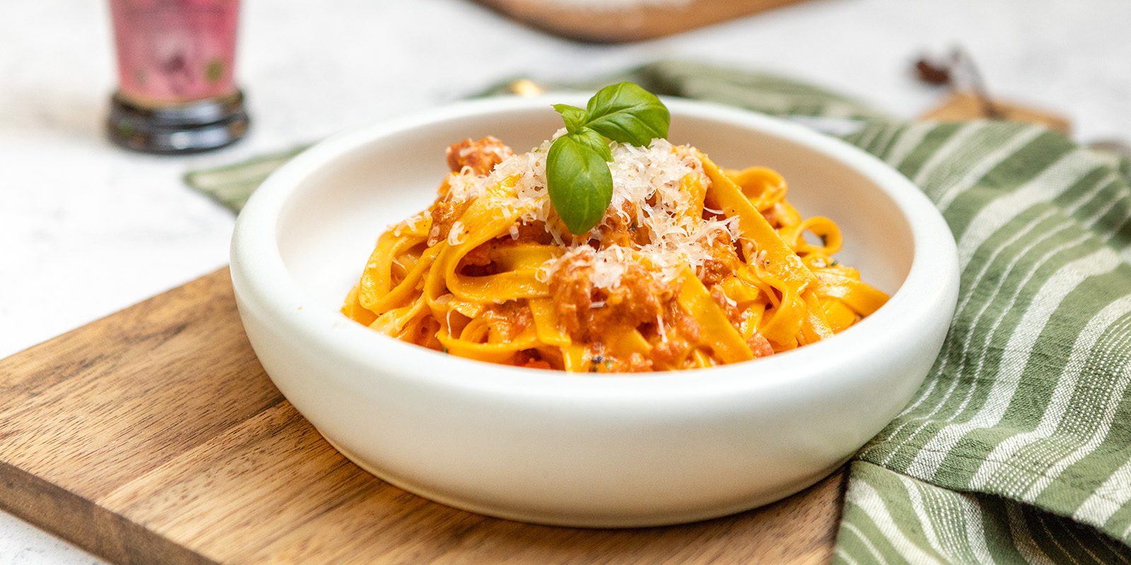 Salsicciapasta med tryffel